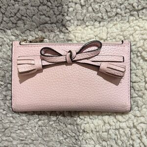 Kate Spade Pink Leather Bow Wallet
